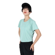 (レディース)tシャツ 半袖 速乾 グリーン ドライフィット ワン クロップ FN7255-309