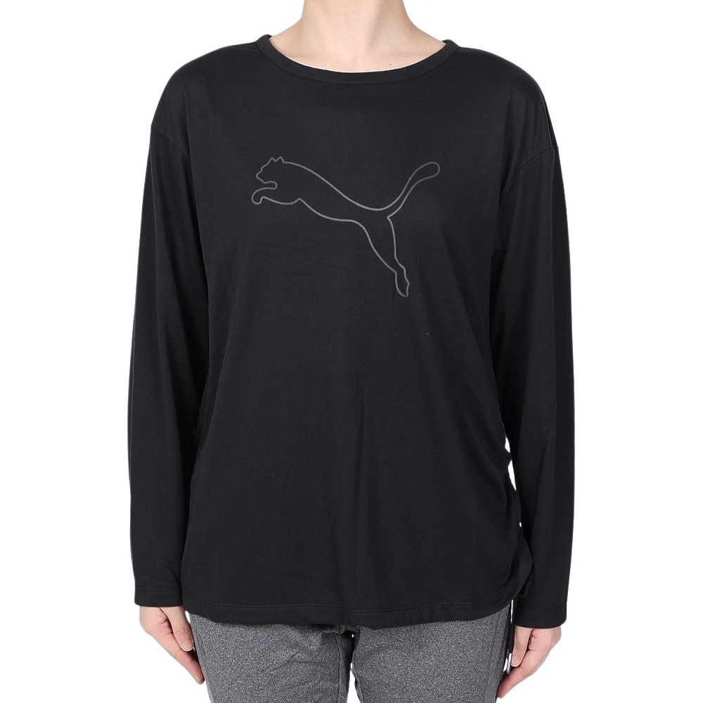 プーマ（PUMA）（レディース）長袖Tシャツ レディース MOTION  677699 01 BLK