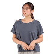ダンスキン(DANSKIN)(レディース)半袖Tシャツ レディースベントチュールクロップドタンクDC523301 SL