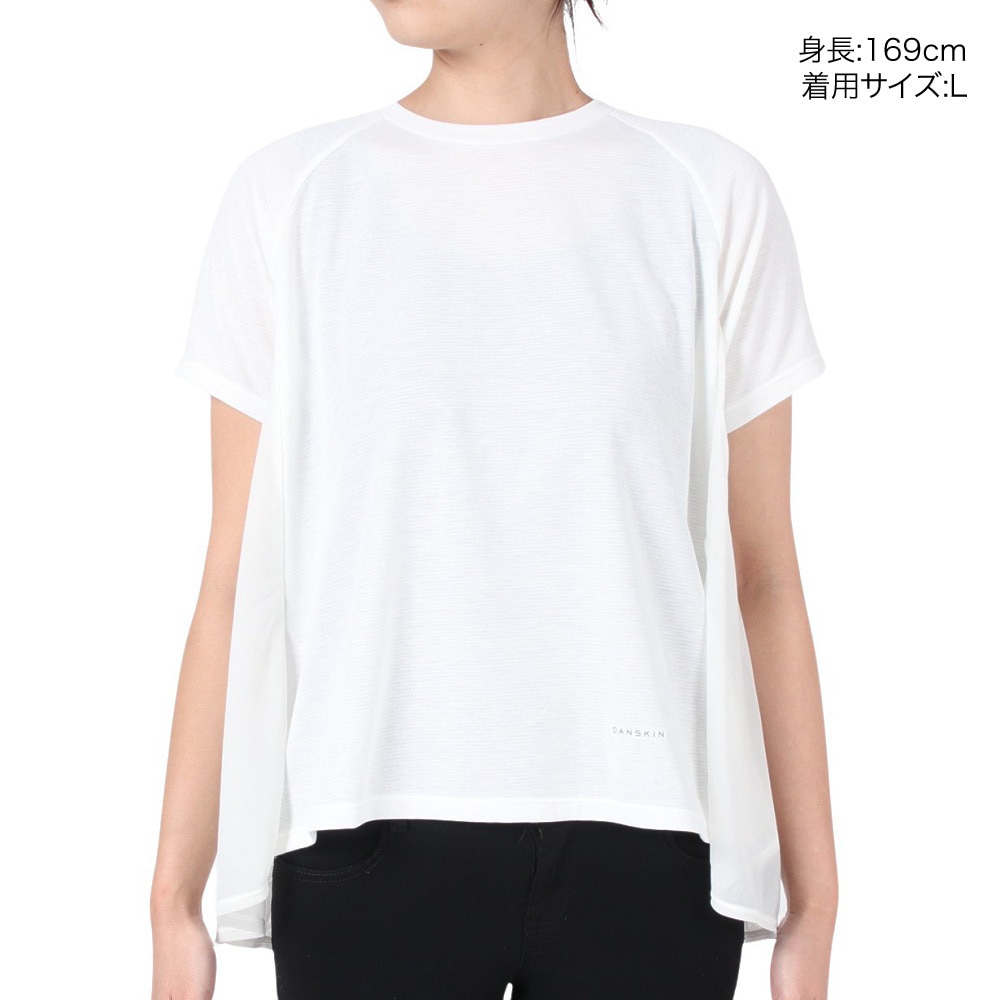 ダンスキン（DANSKIN）（レディース）半袖Ｔシャツ レディース ベントチュールフレアトップ DC523302 JW