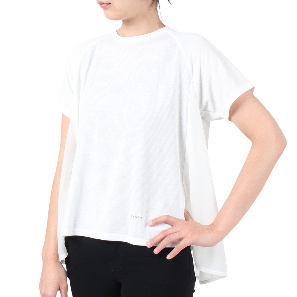 ダンスキン（DANSKIN）（レディース）半袖Ｔシャツ レディース ベントチュールフレアトップ DC523302 JW