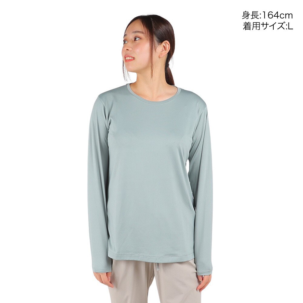 ダンスキン（DANSKIN）（レディース）長袖Tシャツ レディース オールデイアクティブライト  DC723103 SG