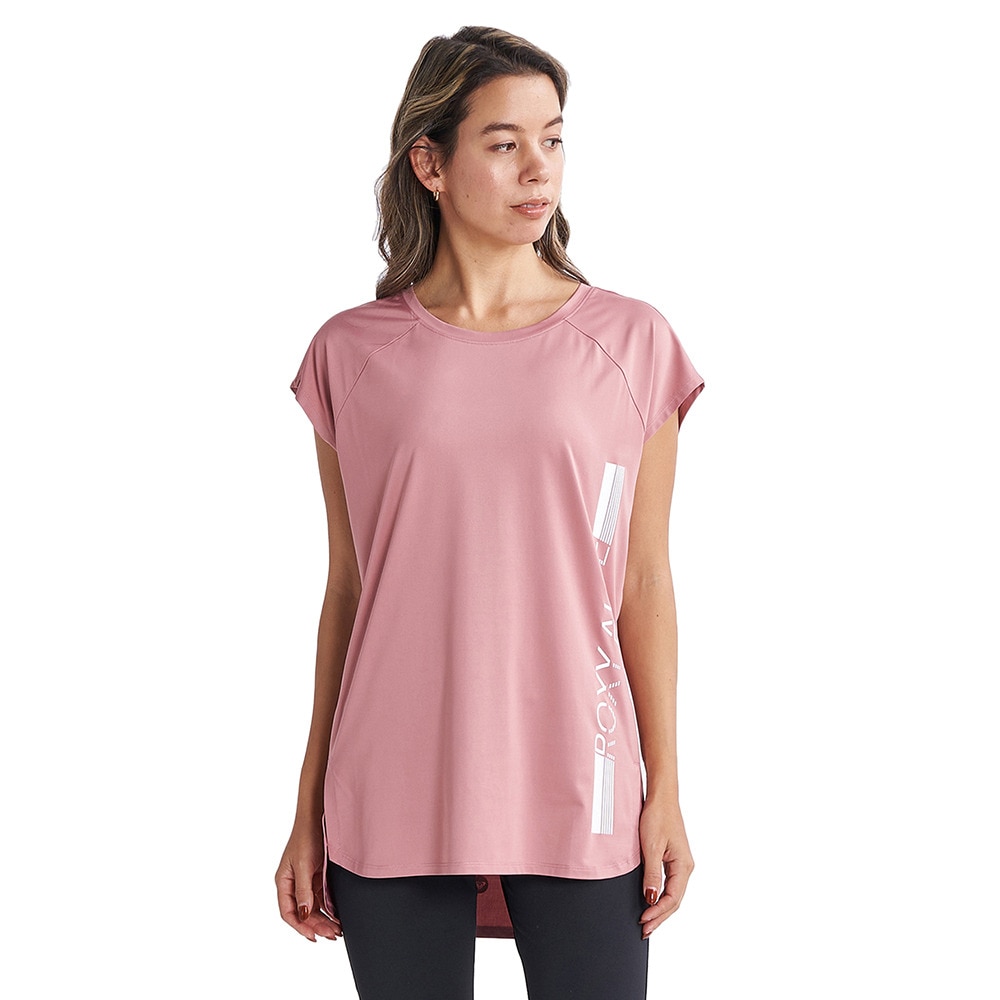 ロキシー（ROXY）（レディース）半袖Tシャツ レディース 水陸両用 速乾 UVカット SWEET SOUL 23FWRST234544ROS