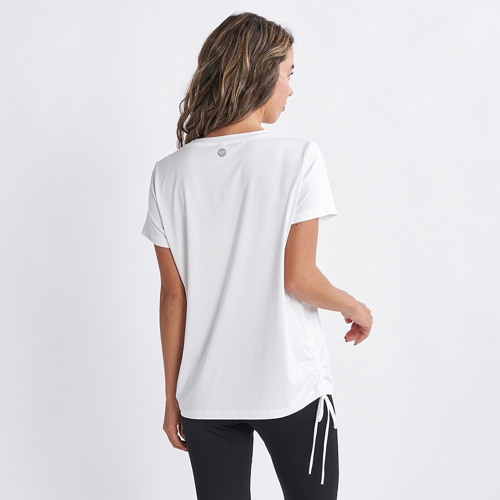 ロキシー（ROXY）（レディース）半袖Tシャツ レディース 水陸両用 速乾 UVカット SOMEHOW 23FWRST234548WHT