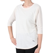 プーマ（PUMA）（レディース）STUDIO ヨガ 3/4 七分袖Tシャツ 524299 87 BEG