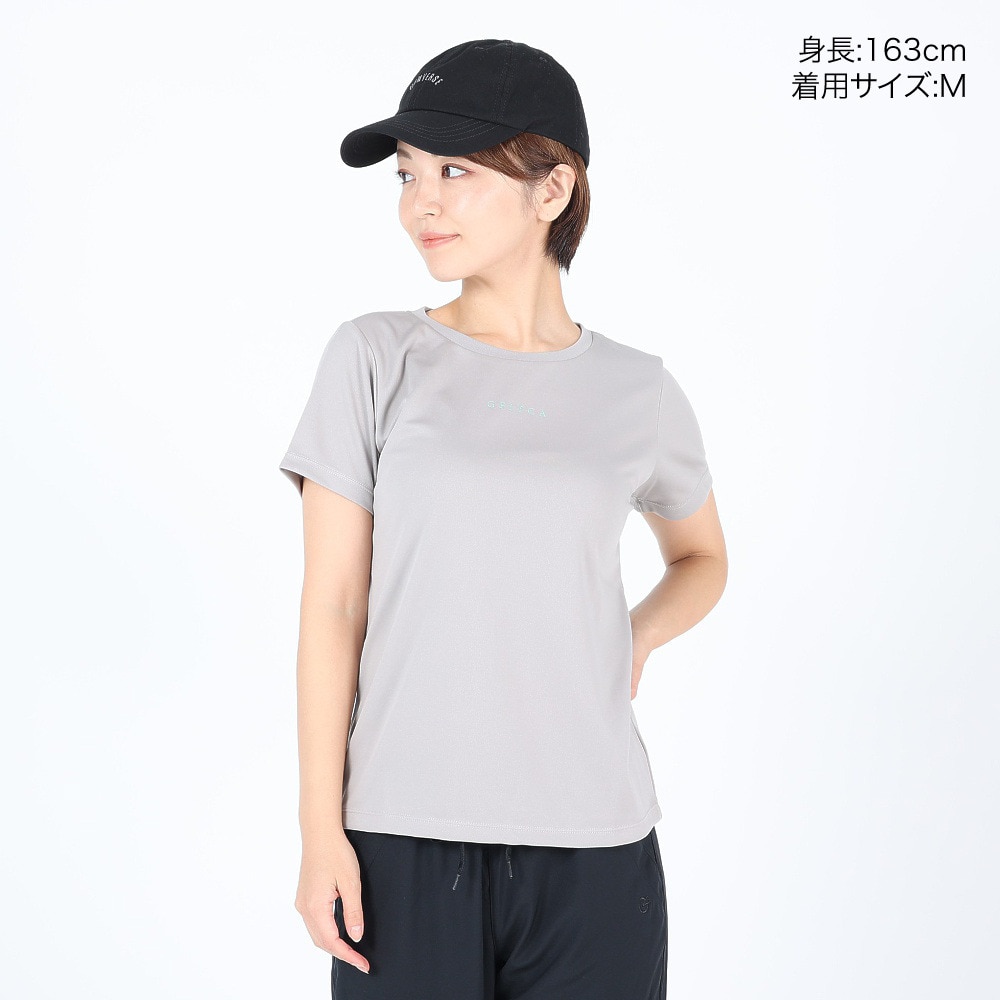 ジーフィット（G-FIT）（レディース）フィットネスウェア ショートスリーブトップ GA-C660TS-M-GRY