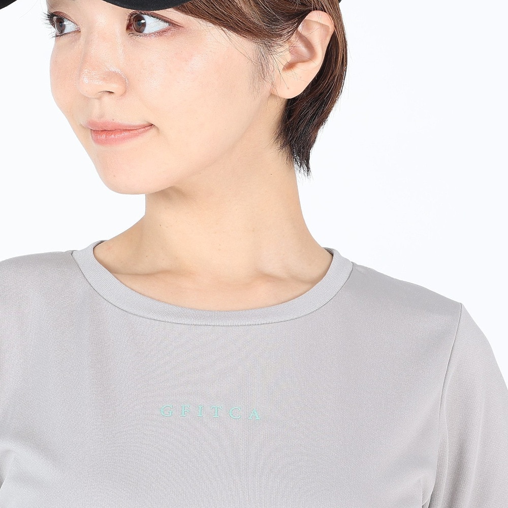 ジーフィット（G-FIT）（レディース）フィットネスウェア ショートスリーブトップ GA-C660TS-M-GRY