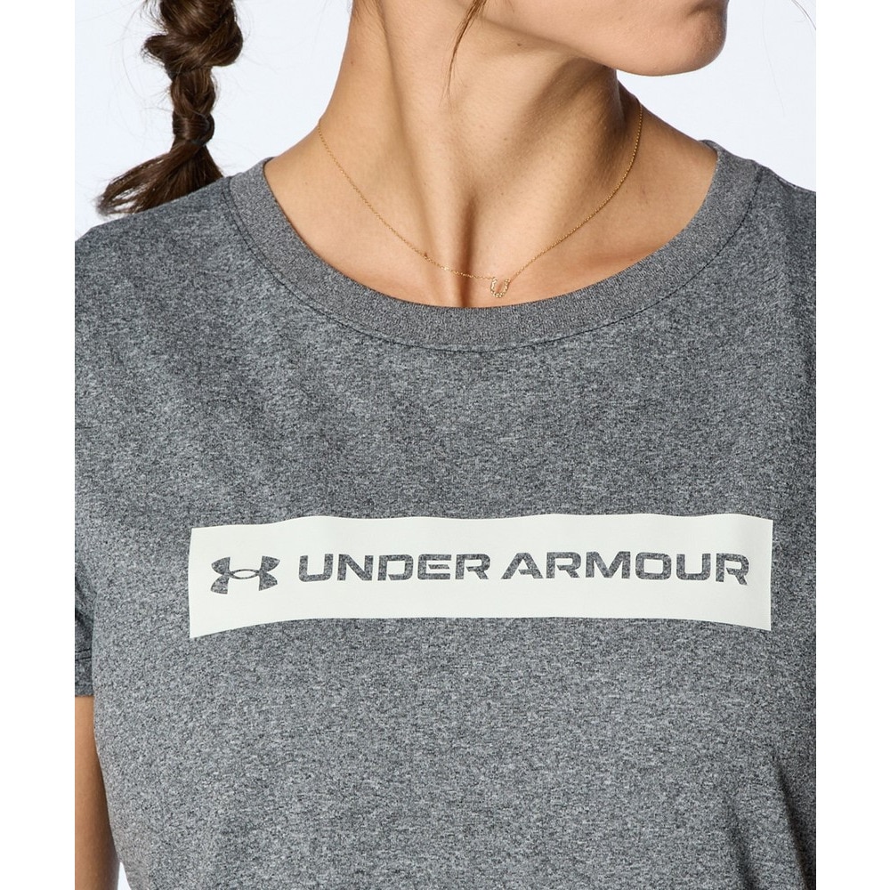 アンダーアーマー（UNDER ARMOUR）（レディース）テック ワードマーク 半袖Tシャツ 1384707 001