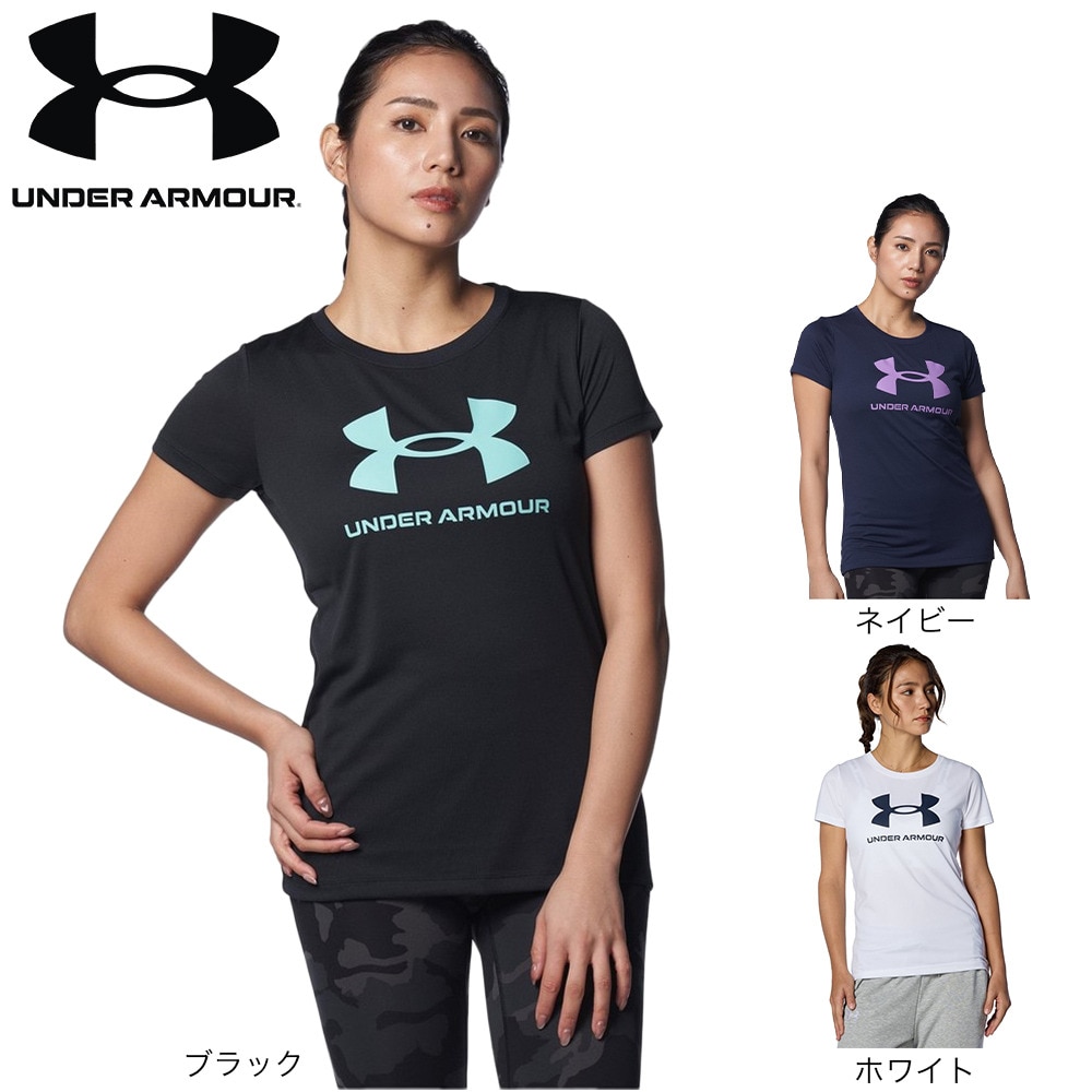 アンダーアーマー（UNDER ARMOUR）（レディース）テック ビッグロゴ 半袖Tシャツ 1384708 410