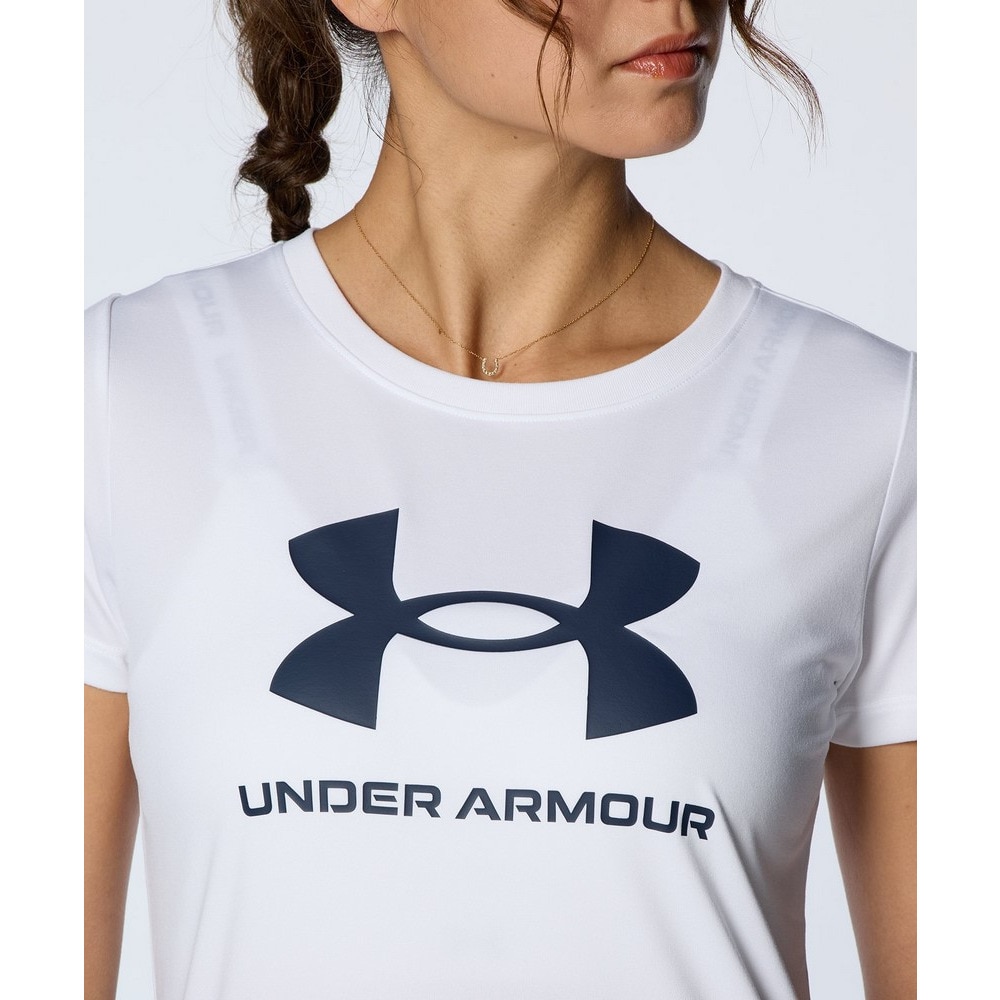 アンダーアーマー（UNDER ARMOUR）（レディース）テック ビッグロゴ 半袖Tシャツ 1384708 100