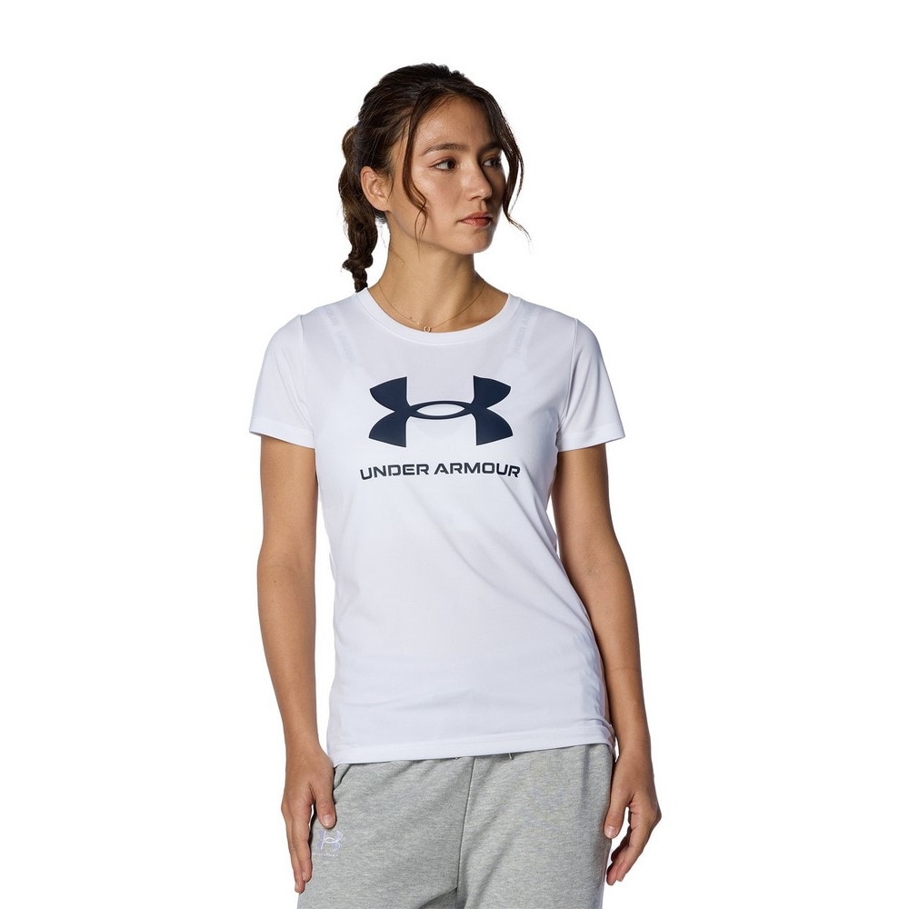 アンダーアーマー（UNDER ARMOUR）（レディース）テック ビッグロゴ 半袖Tシャツ 1384708 100