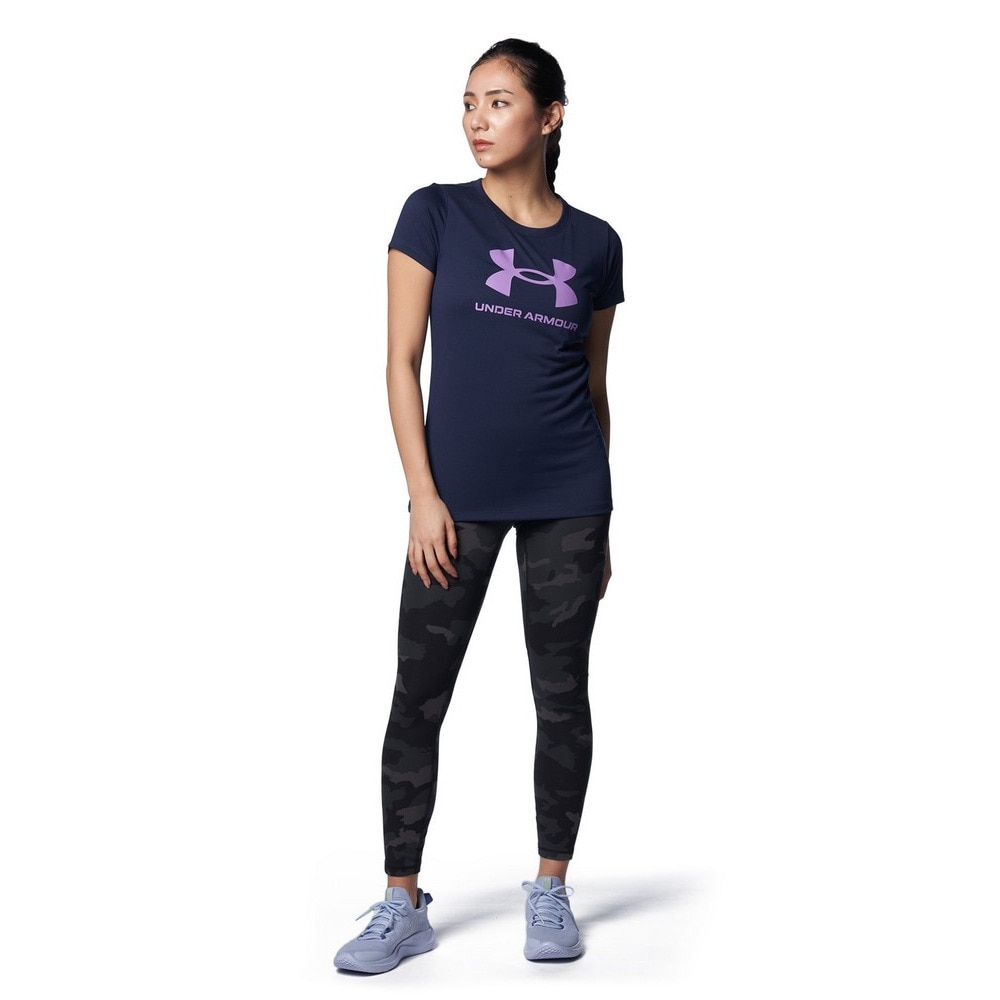 アンダーアーマー（UNDER ARMOUR）（レディース）テック ビッグロゴ 半袖Tシャツ 1384708 410