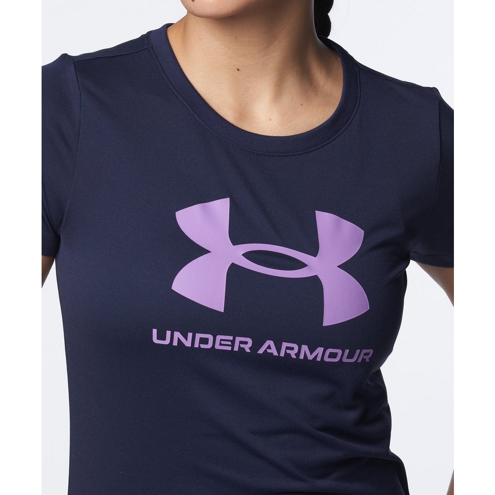 アンダーアーマー（UNDER ARMOUR）（レディース）テック ビッグロゴ 半袖Tシャツ 1384708 410