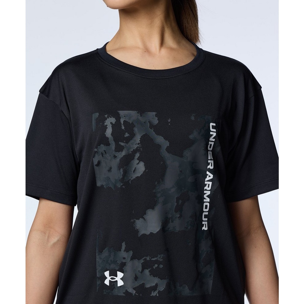 アンダーアーマー（UNDER ARMOUR）（レディース）テック ボックスプリント 半袖Tシャツ 1385472 001