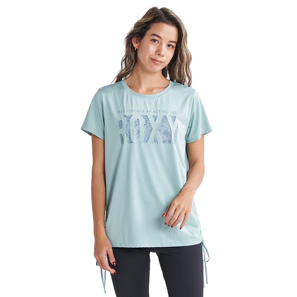 ロキシー（ROXY）（レディース）半袖Tシャツ レディース 水陸両用  SOMEHOW 23FWRST234548GRN