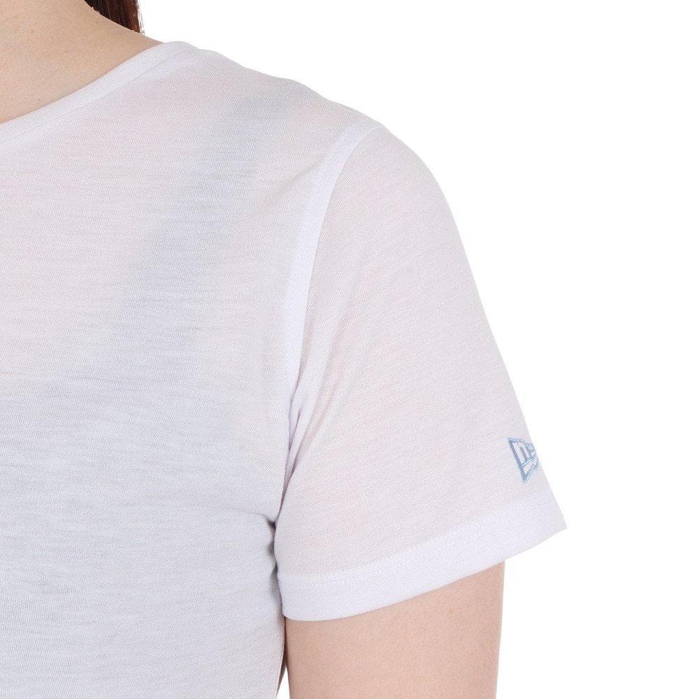 ニューエラ（NEW ERA）（レディース）tシャツ 半袖 パフォーマンスアパレル バックスリット 吸汗速乾 ホワイト 白 ヨガ フィットネスウェア 14121930