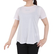 (レディース)tシャツ 半袖 パフォーマンスアパレル バックスリット 吸汗速乾 ヨガ フィットネスウェア 14121930 14121931