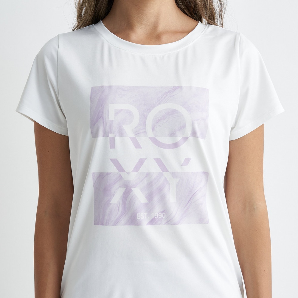 ロキシー（ROXY）（レディース）半袖Tシャツ SPIRITED 24SPRST241511WHT
