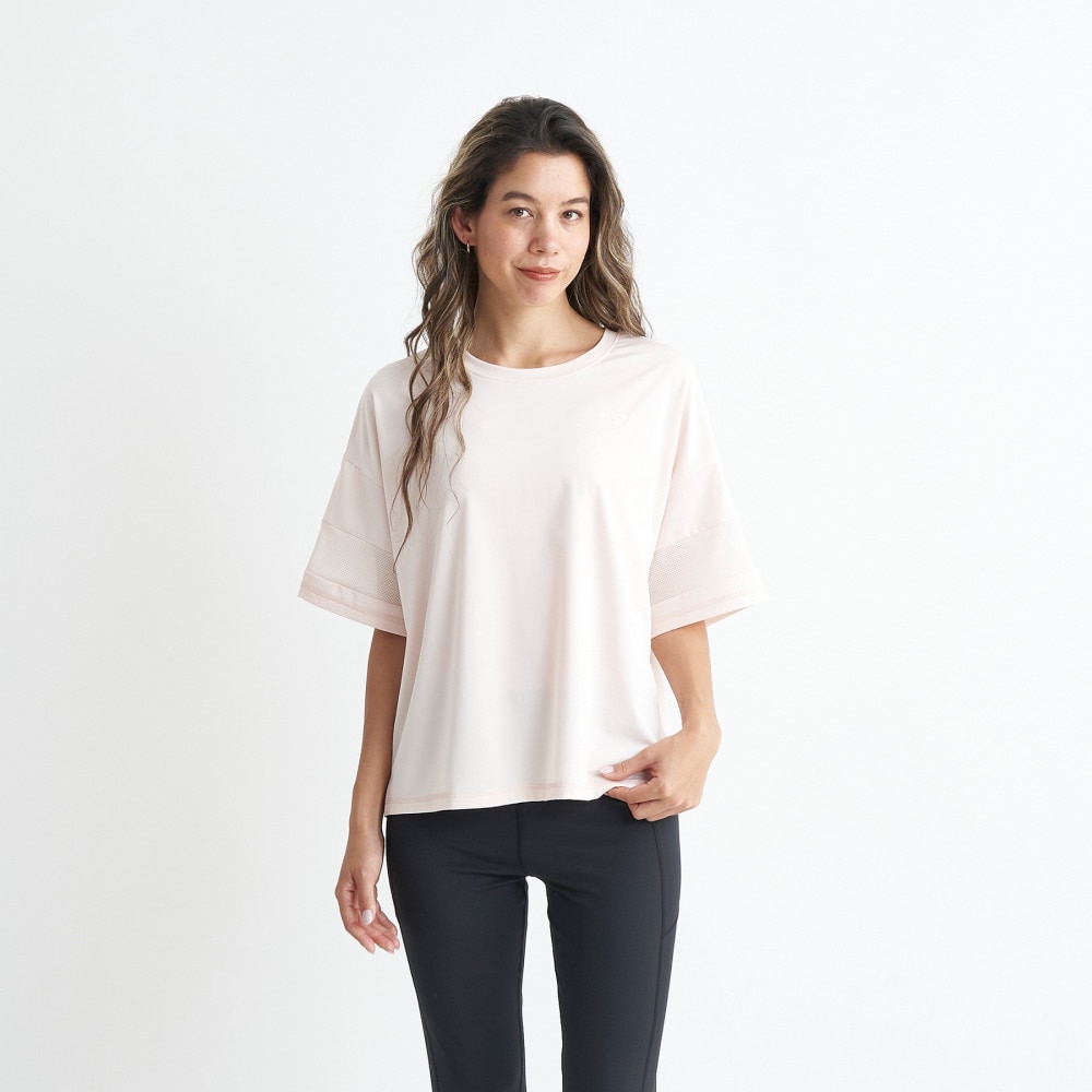ロキシー（ROXY）（レディース）半袖Tシャツ SIMPLY CALM 24SPRST241517PNK