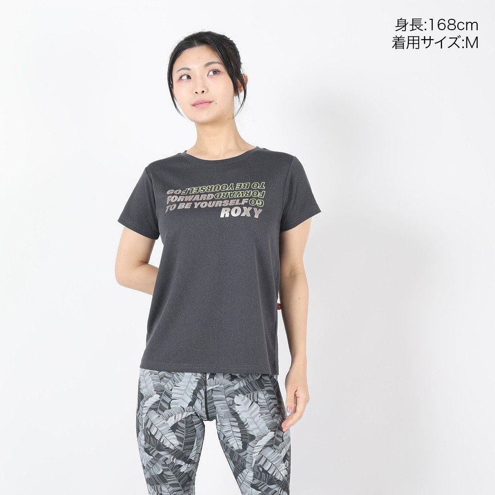 ロキシー（ROXY）（レディース）半袖Tシャツ BE YOURSELF 24SPRST241536DGY