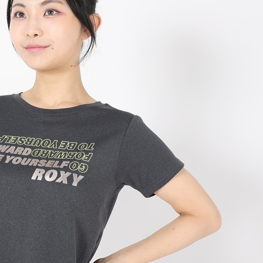 ロキシー（ROXY）（レディース）半袖Tシャツ BE YOURSELF 24SPRST241536DGY