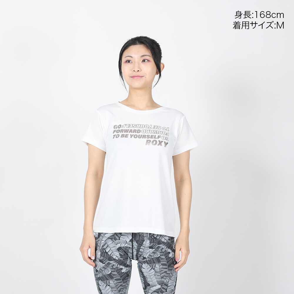 ロキシー（ROXY）（レディース）半袖Tシャツ BE YOURSELF 24SPRST241536WHT
