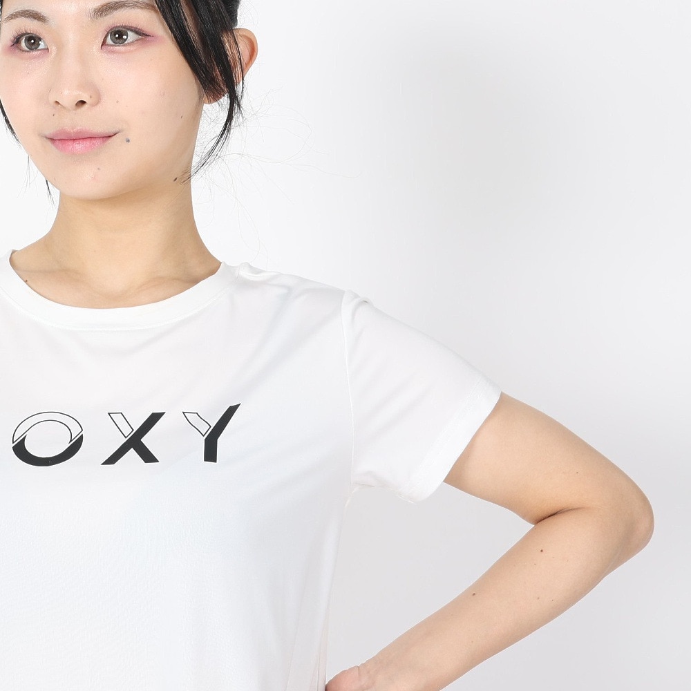 ロキシー（ROXY）（レディース）半袖Tシャツ ONESELF 24SPRST241537WHT