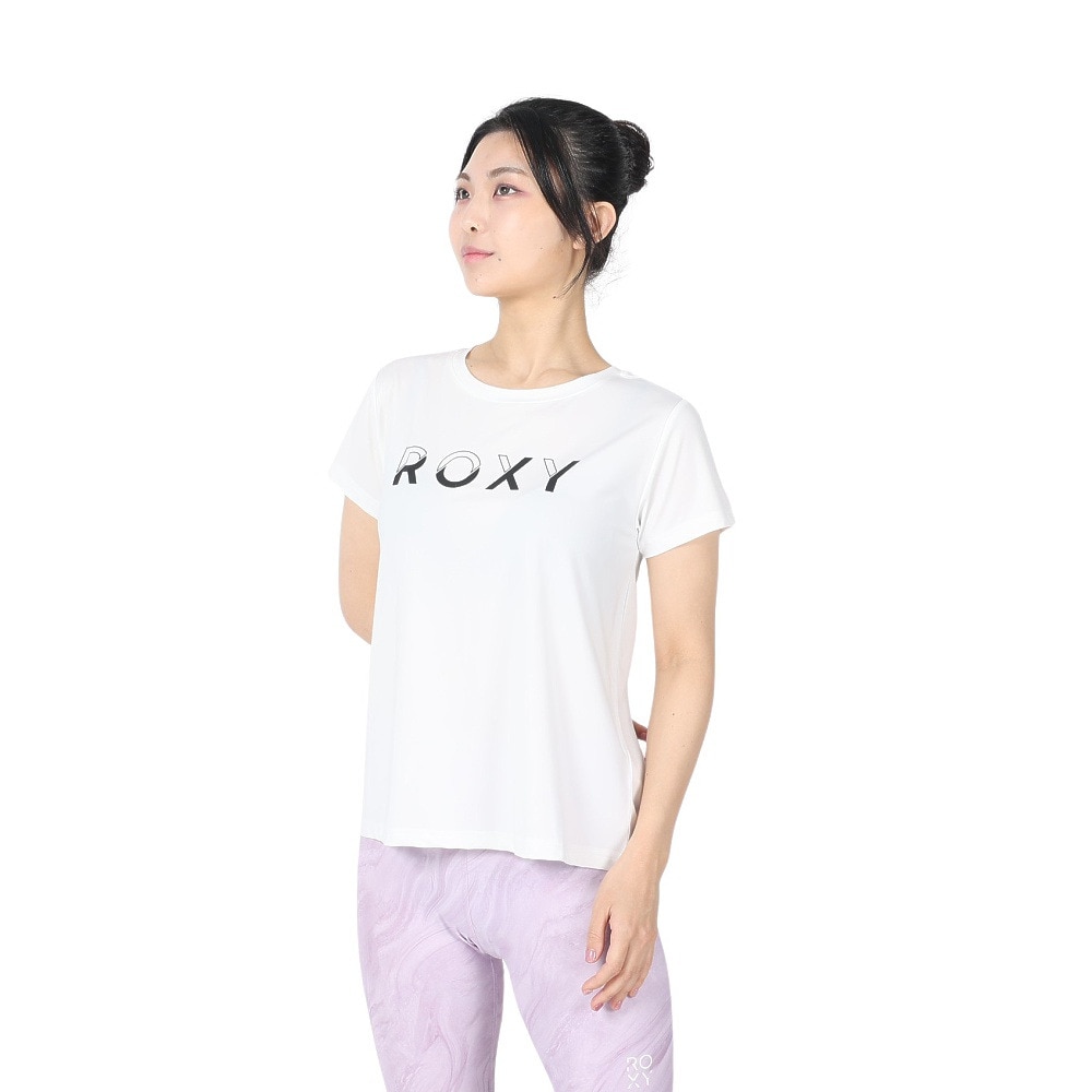 ロキシー（ROXY）（レディース）半袖Tシャツ ONESELF 24SPRST241537WHT