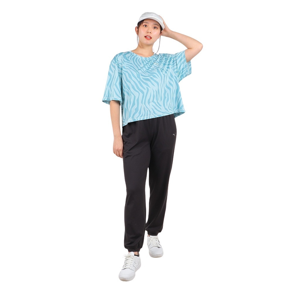 プーマ（PUMA）（レディース）TRAIN FAVORITE AOP クロップ Tシャツ 523659 21 TQS