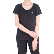 プーマ（PUMA）（レディース）トレインエッジ 半袖Tシャツ 525274 01 BLK