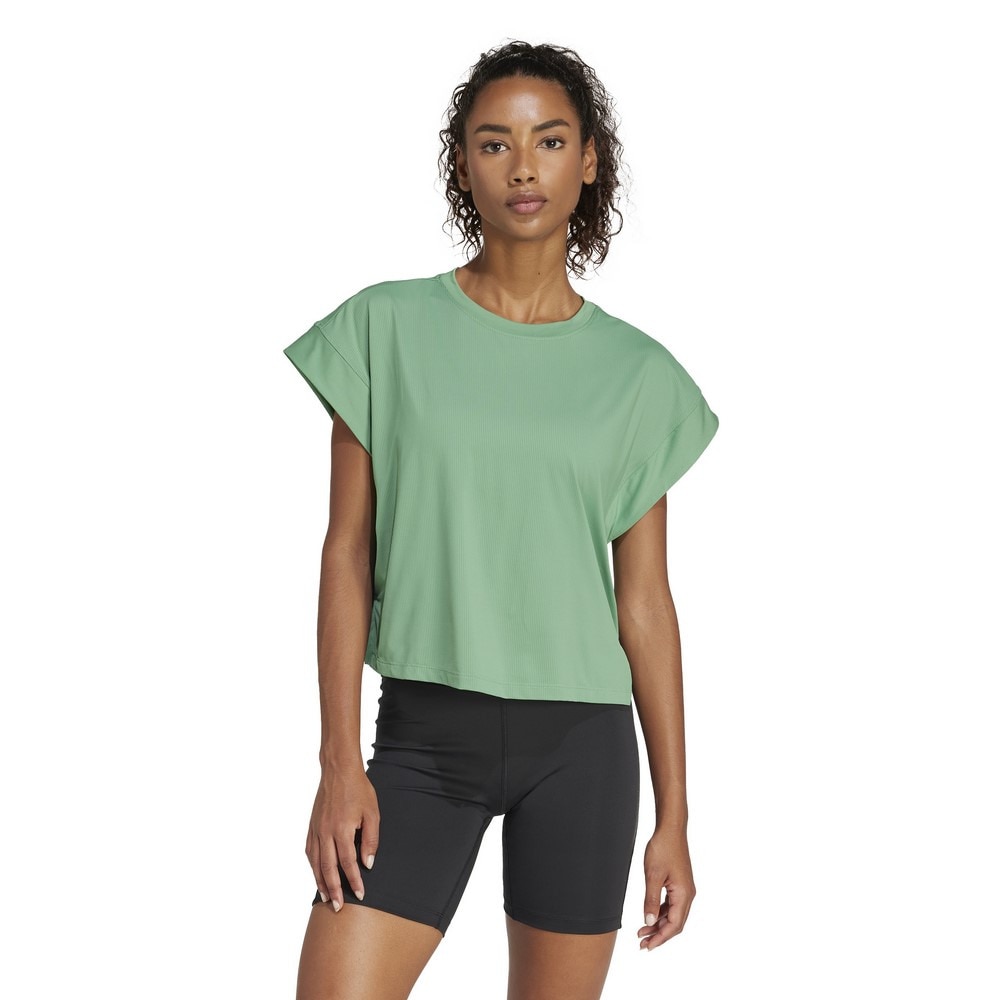 アディダス（adidas）（レディース）YOGA スタジオ 半袖Tシャツ KNS52-IS2980