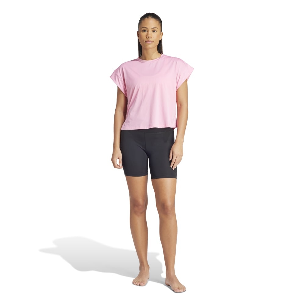 アディダス（adidas）（レディース）YOGA スタジオ 半袖Tシャツ KNS52-IS2983
