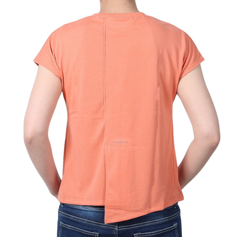 ダンスキン（DANSKIN）（レディース）バックスリットフレンチ 半袖Tシャツ DC724104 OC