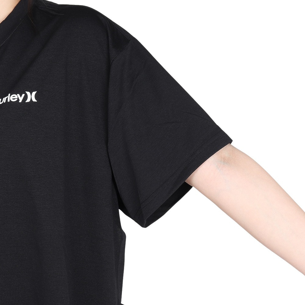 ハーレー（HURLEY）（レディース）ファントム オーバーサイズド サイド リボン Tシャツ WUT2421005-BLK