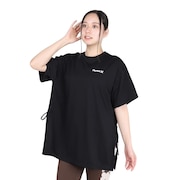 (レディース)ファントム オーバーサイズド サイド リボン Tシャツ WUT2421005-BLK