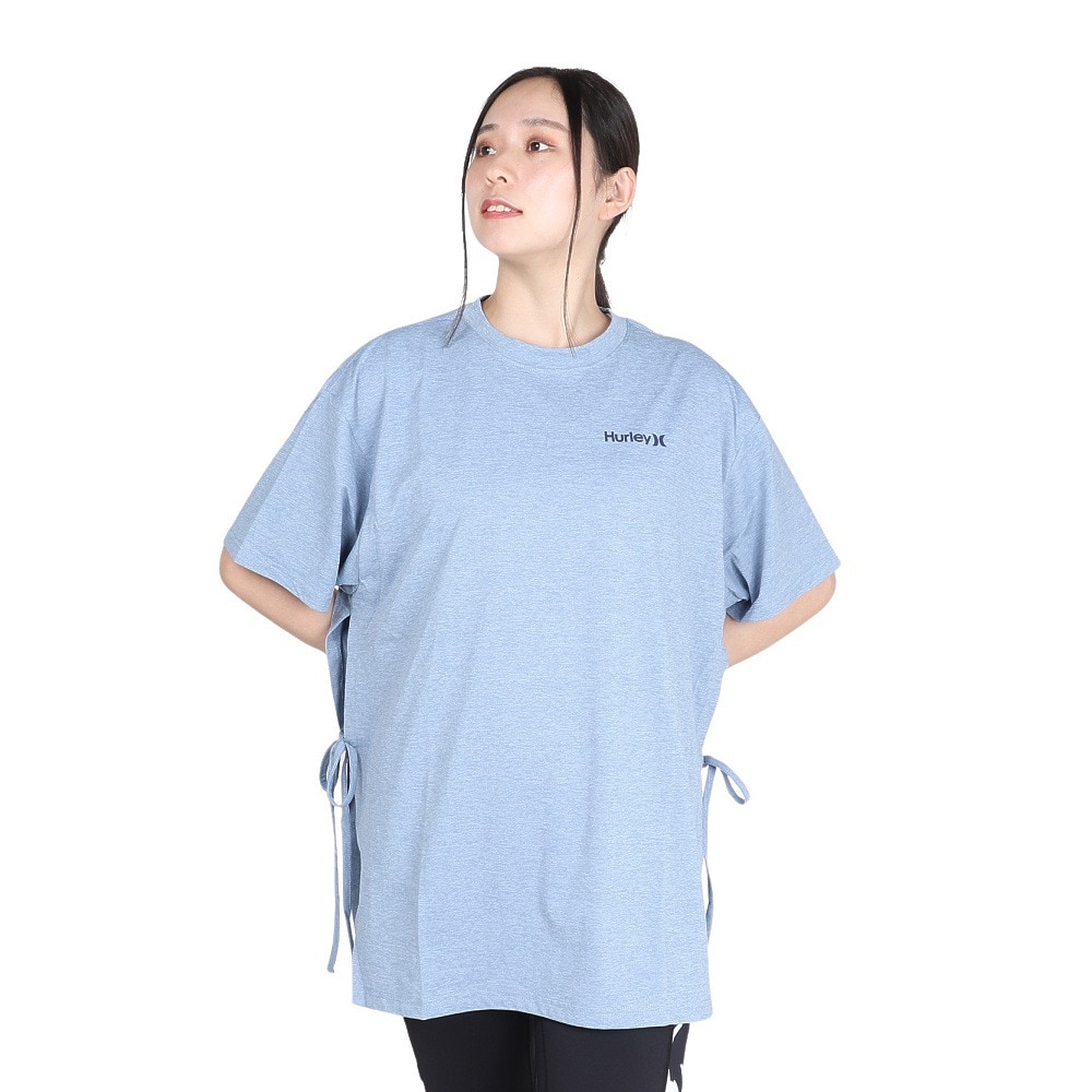 ハーレー（HURLEY）（レディース）ファントム オーバーサイズド サイド リボン Tシャツ WUT2421005-DBLE