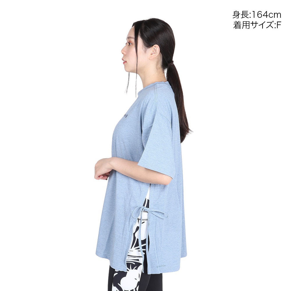 ハーレー（HURLEY）（レディース）ファントム オーバーサイズド サイド リボン Tシャツ WUT2421005-DBLE
