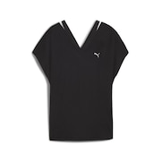 (レディース)STUDIO FASHION Tシャツ 526330 01 BLK
