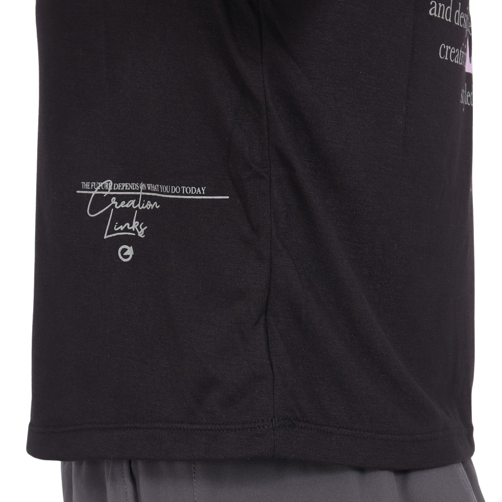 ジーフィット（G-FIT）（レディース）クロップド ショートスリーブトップ GA-C668TS-B
