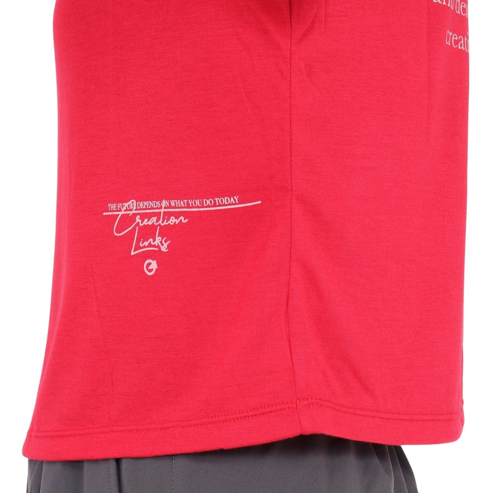 ジーフィット（G-FIT）（レディース）クロップド ショートスリーブトップ GA-C668TS-R