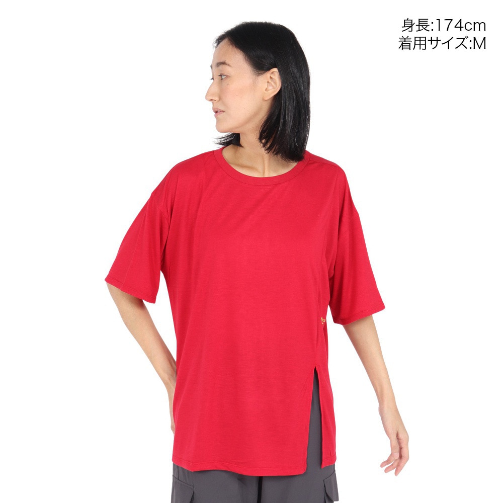 ジーフィット（G-FIT）（レディース）リラックスフィット ショートスリーブトップ GA-C669TS-R