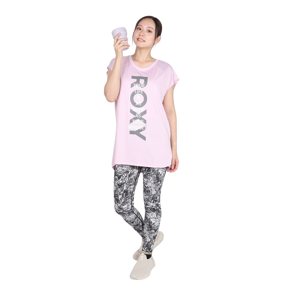 ロキシー（ROXY）（レディース）水陸両用 速乾 UVカットTシャツ AS GOOD AS 24FWRST244531PNK