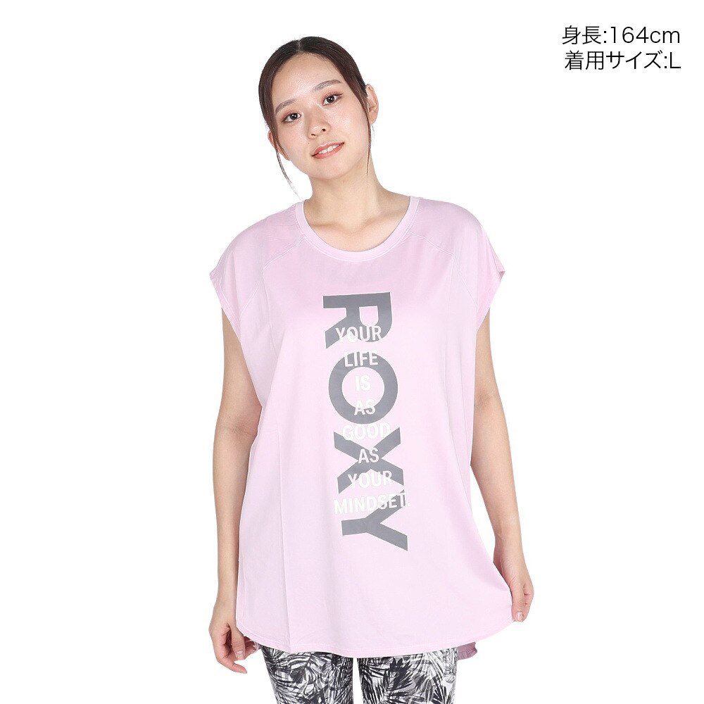 ロキシー（ROXY）（レディース）水陸両用 速乾 UVカットTシャツ AS GOOD AS 24FWRST244531PNK