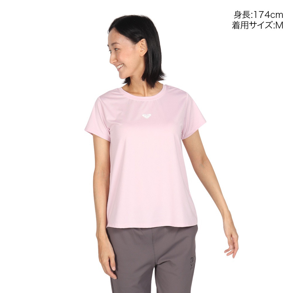 ロキシー（ROXY）（レディース）水陸両用 速乾 UVカット Tシャツ FEEL YOUR CHAKRA 24FWRST244533PNK