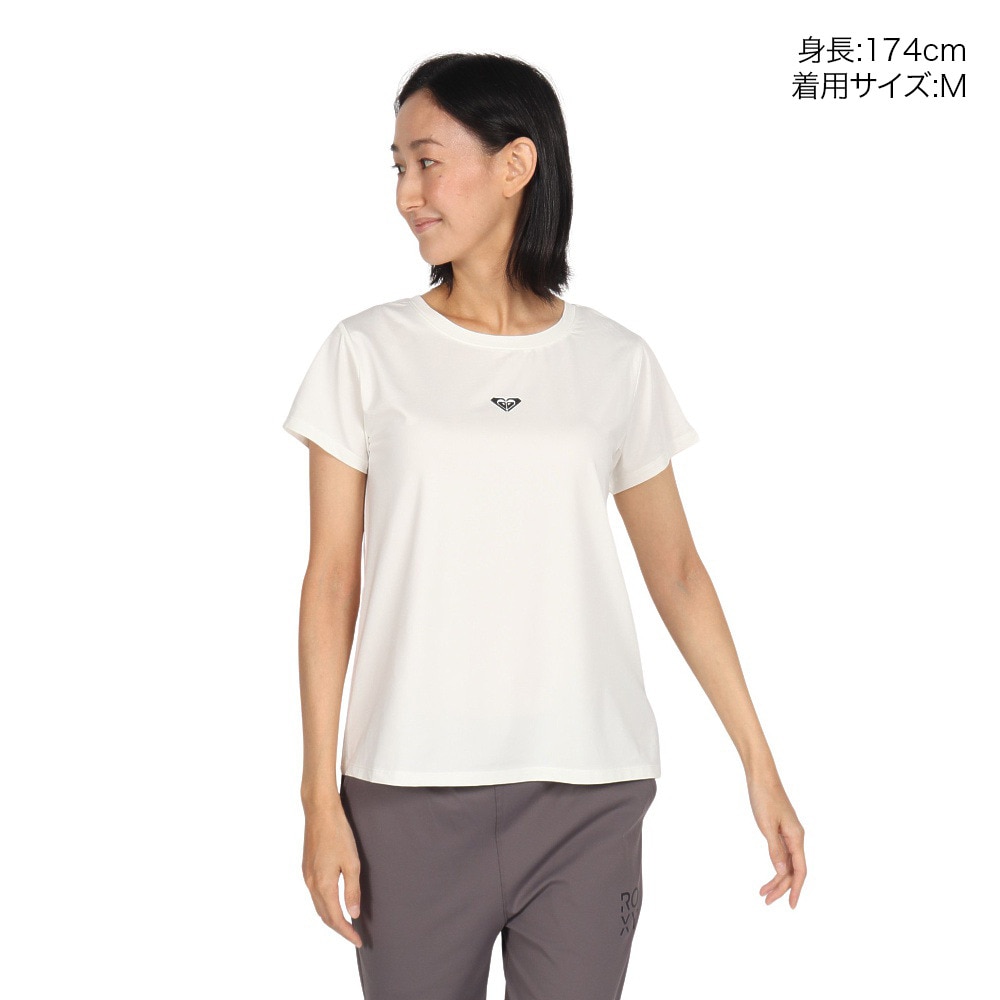 ロキシー（ROXY）（レディース）水陸両用 速乾 UVカット Tシャツ FEEL YOUR CHAKRA 24FWRST244533WHT