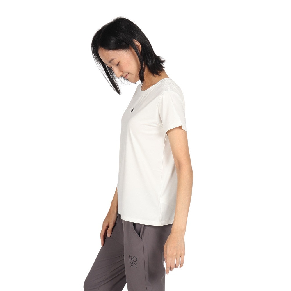 ロキシー（ROXY）（レディース）水陸両用 速乾 UVカット Tシャツ FEEL YOUR CHAKRA 24FWRST244533WHT