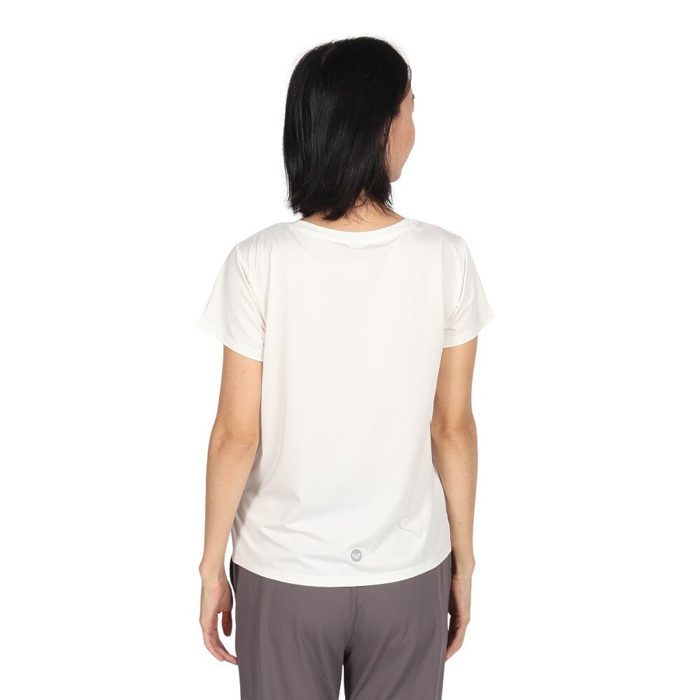 ロキシー（ROXY）（レディース）水陸両用 速乾 UVカット Tシャツ FEEL YOUR CHAKRA 24FWRST244533WHT