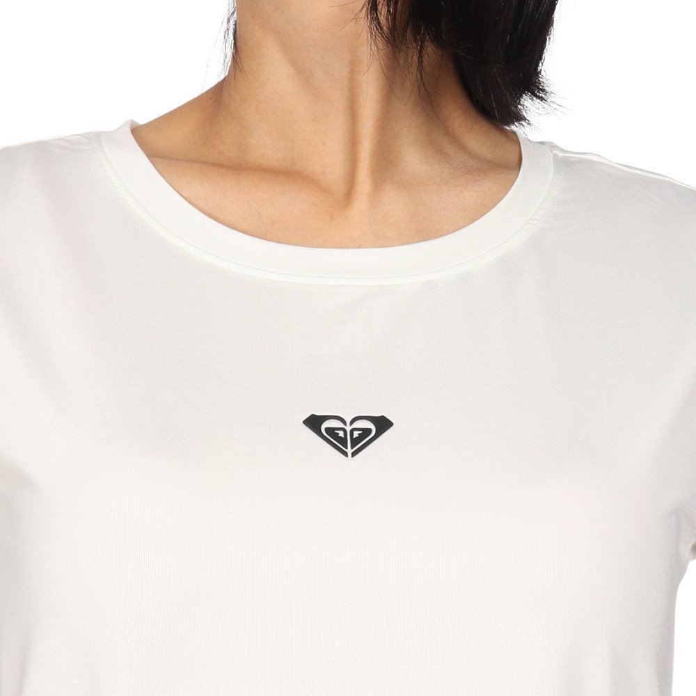 ロキシー（ROXY）（レディース）水陸両用 速乾 UVカット Tシャツ FEEL YOUR CHAKRA 24FWRST244533WHT