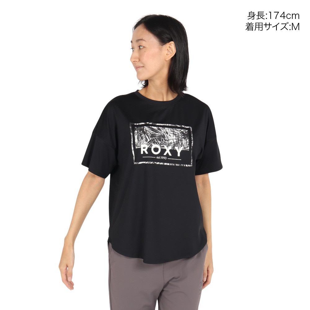 ロキシー（ROXY）（レディース）速乾 水陸両用 半袖Tシャツ HEALING TIME 24FWRST244518BLK