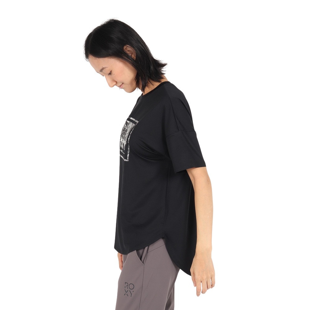 ロキシー（ROXY）（レディース）速乾 水陸両用 半袖Tシャツ HEALING TIME 24FWRST244518BLK